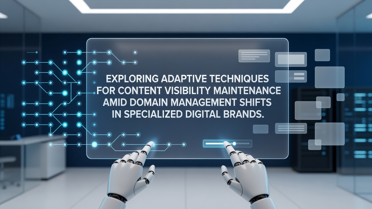 Exploring Adaptive Techniques for Content Visibility Maintenance Amid Domain Management Shifts in Specialized Digital Brands